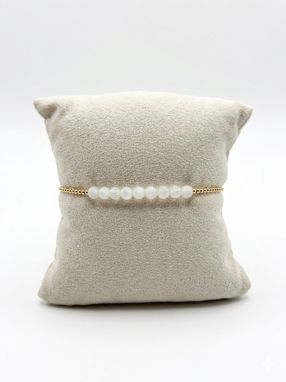 HALENNE 14k Gold Filled Matthew 9:9 Snow Quartz Bracelet Tarnish Free Daily Wear